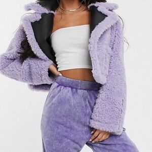 ASOS SHERPA REVERSIBLE JACKET S